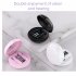 T15 Bluetooth compatible 5 0 Headset Stereo Earbud With Makeup Mirror Binaural Touch control Tws Wireless Earphone pink