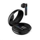 T15 Bluetooth-compatible 5.0 Headset Stereo Earbud With Makeup Mirror Binaural Touch-control Tws Wireless Earphone black