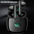 T16 Tws Wireless Bluetooth compatible Headset Enc Call Noise Reduction Half In ear Gaming Earphone Hifi Music Earbuds black