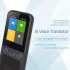 T16 Voice Real Time Language Translator Device High Accuracy Real Time Translator with 138 Multi Online Languages Black