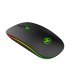 T18 Wireless Mouse Dual Modes Cordless Computer Mice With Color Modes Backlit 1600 DPI For Laptop Tablet PC T18 matte black charging