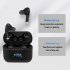 T19 Digital Wireless Bluetooth Headset Sports Waterproof Earphones With Mic black