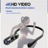T198 4k Video Camera Wifi Head Mounted Camcorder 2200mah Battery Wearable Vlogging Camera Waterproof Black
