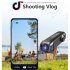 T198 4k Video Camera Wifi Head Mounted Camcorder 2200mah Battery Wearable Vlogging Camera Waterproof Black