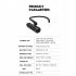 T198 4k Video Camera Wifi Head Mounted Camcorder 2200mah Battery Wearable Vlogging Camera Waterproof Black