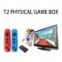 T2 4k Somatosensory Game Console Puzzle Wireless Handle Compatible For Fc Game Hdmi compatible Video Game Console For Tv computer monitor projector black