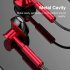 T2 Wired Headphones In ear Sport Mobile Headphones 3 5mm Metal Headset Stereo Earphones With Mic red