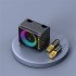 T203 Karaoke Machine With 2 Microphones TF Card U Disk Player Portable Speaker Studio Subwoofer For Outdoor Party Meeting black