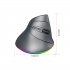 T25 Wireless 3 Modes Mouse Optical Portable Vertical Mouse Adjustable 2 4GHz Wireless RGB Lighting Rechargeable Black