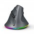 T25 Wireless 3 Modes Mouse Optical Portable Vertical Mouse Adjustable 2 4GHz Wireless RGB Lighting Rechargeable Black
