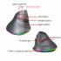 T25 Wireless 3 Modes Mouse Optical Portable Vertical Mouse Adjustable 2 4GHz Wireless RGB Lighting Rechargeable Black