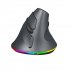 T25 Wireless 3 Modes Mouse Optical Portable Vertical Mouse Adjustable 2 4GHz Wireless RGB Lighting Rechargeable Black