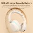 T3 Wireless Headsets Noise Canceling Ear Buds Longer Playtime Foldable Lighting Earphones For Cell Phone Computer Laptop beige