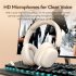 T3 Wireless Headsets Noise Canceling Ear Buds Longer Playtime Foldable Lighting Earphones For Cell Phone Computer Laptop pink