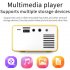 T300 LED Mini Projector Portable Kids Home RC Media Audio Player yellow U S  regulations