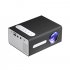 T300 LED Mini Projector Portable Kids Home RC Media Audio Player black European regulations