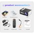 T300 LED Mini Projector Portable Kids Home RC Media Audio Player black U S  regulations
