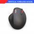 T31 2 4G Wireless Mouse Rechargeable Black 7 Key Ergonomic Optical Mouse for Computer black