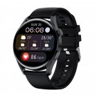 T33s Smart Watch Bluetooth-compatible Calling Body Temperature Heart Rate Blood Pressure Blood Oxygen Monitoring Music Smartwatch black