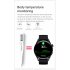 T33s Smart Watch Bluetooth compatible Calling Body Temperature Heart Rate Blood Pressure Blood Oxygen Monitoring Music Smartwatch black