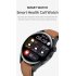 T33s Smart Watch Bluetooth compatible Calling Body Temperature Heart Rate Blood Pressure Blood Oxygen Monitoring Music Smartwatch brown leather