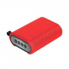 T35 Wireless Bluetooth-compatible  Speaker Comes With Tf Card Slot U Disk Socket Impact Resistance 300mah Battery Portable Mini Loudspeaker Red