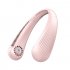 T36 Bladeless Neck Fan Usb Powered 3 Speeds Adjustment Leafless Wearable Personal Fan For Travel Outdoor pink