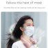 T36 Bladeless Neck Fan Usb Powered 3 Speeds Adjustment Leafless Wearable Personal Fan For Travel Outdoor pink