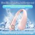T36 Bladeless Neck Fan Usb Powered 3 Speeds Adjustment Leafless Wearable Personal Fan For Travel Outdoor pink