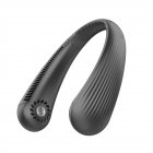 T36 Neck Fan Portable Strong Wind 360°Cooling Hanging Fan USB Rechargeable Super Quiet Fan For Working Traveling Sleeping black