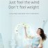 T36 Neck Fan Portable Strong Wind 360  Cooling Hanging Fan USB Rechargeable Super Quiet Fan For Working Traveling Sleeping White