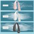 T36 Neck Fan Portable Strong Wind 360  Cooling Hanging Fan USB Rechargeable Super Quiet Fan For Working Traveling Sleeping White
