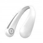T36 Neck Fan Portable Strong Wind 360°Cooling Hanging Fan USB Rechargeable Super Quiet Fan For Working Traveling Sleeping White
