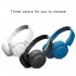 T450BT Wireless Bluetooth Headphones Flat foldable on Ear Headset with Mic Noise Canceling Earphone Call   Music Controls black