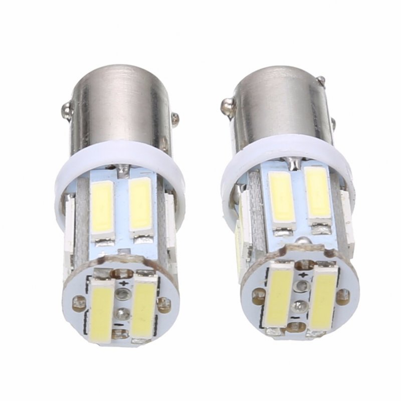 1 Pair Car Width Light Led Ba9s-7020-10 Lights 360 Degrees Beam Angle Instrument Lamp License Plate Lights 