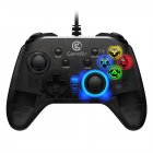 T4w Usb Wired <span style='color:#F7840C'>Game</span> <span style='color:#F7840C'>Controller</span> <span style='color:#F7840C'>Gamepad</span> With Vibration And Turbo Function Joystick Black