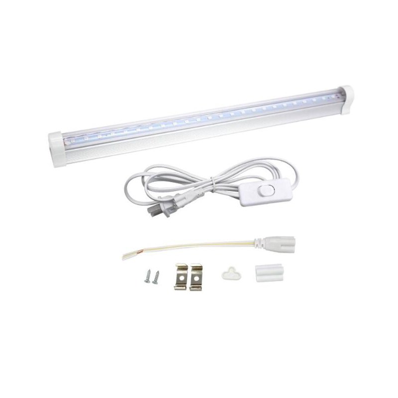 T5 30CM Ultraviolet Germicidal Light 395nm5W Tube UV Disinfection Sterilizer Lamp Tube + European plug line