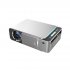 T5 Home Video 1080P Recorder Comcorder Multifunction Home Projector Portable LED HD Mini Projector  Silver regular version