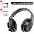 T5 Wireless Bluetooth Headset Foldable Head mounted Headset Running hanging ear stretch computer game headset black