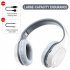 T5 Wireless Bluetooth Headset Foldable Head mounted Headset Running hanging ear stretch computer game headset Off white