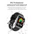 T50 Smart Watch Full Touch Screen Bluetooth compatible Calling Heart Rate Blood Oxygen Monitoring Dafit Bracelet Black