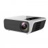T500 Mini Digital Projector 1080P High Definition LED Home Projector Portable white EU Plug