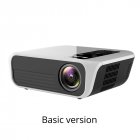 T500 Mini Digital Projector 1080P High Definition LED Home Projector Portable white_UK Plug
