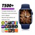 T500  Smart Bracelet Bluetooth compatible Calling Music Touch screen Heart Rate Blood Pressure Monitoring Waterproof Sports Fitness Watch blue