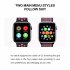 T500 Smart  Bracelet Waterproof Sports Touch Screen Smart Watch Heart Rate Blood Pressure Monitoring Bracelet Compatible For Ios Android White