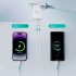 T58 Charging Adapter 45W 2 Ports Charging Station USB C USB A Ports Fast Charger Station EU Plug Quick Charging Blocks Wall Charger Brick For Laptops Smart Phon
