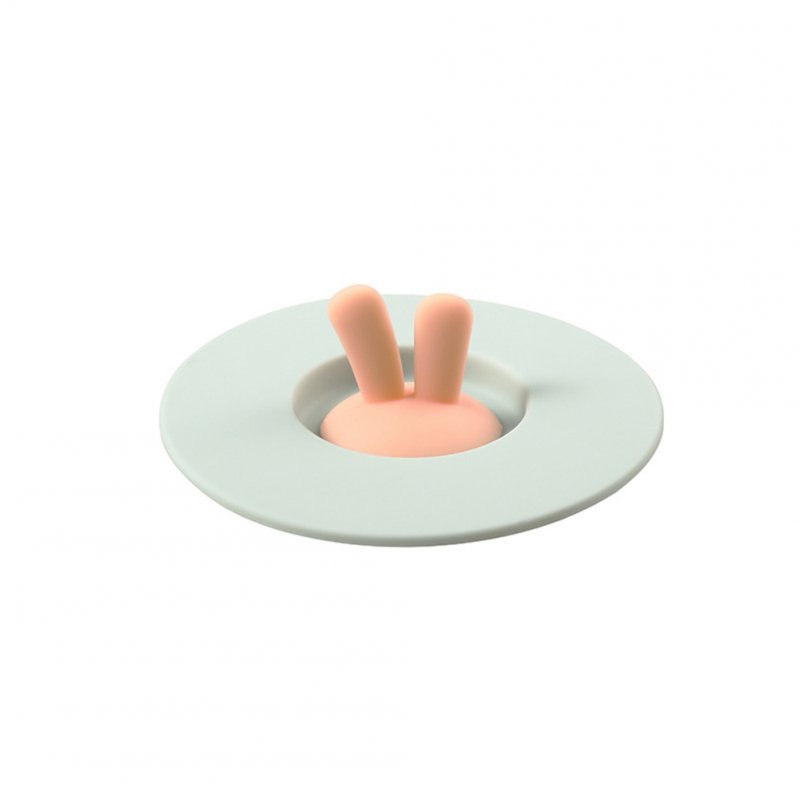 Cup  Lid Leak-proof Cartoon Rabbit Ears Shape Silicone Cup Seal Tableware Accessories 