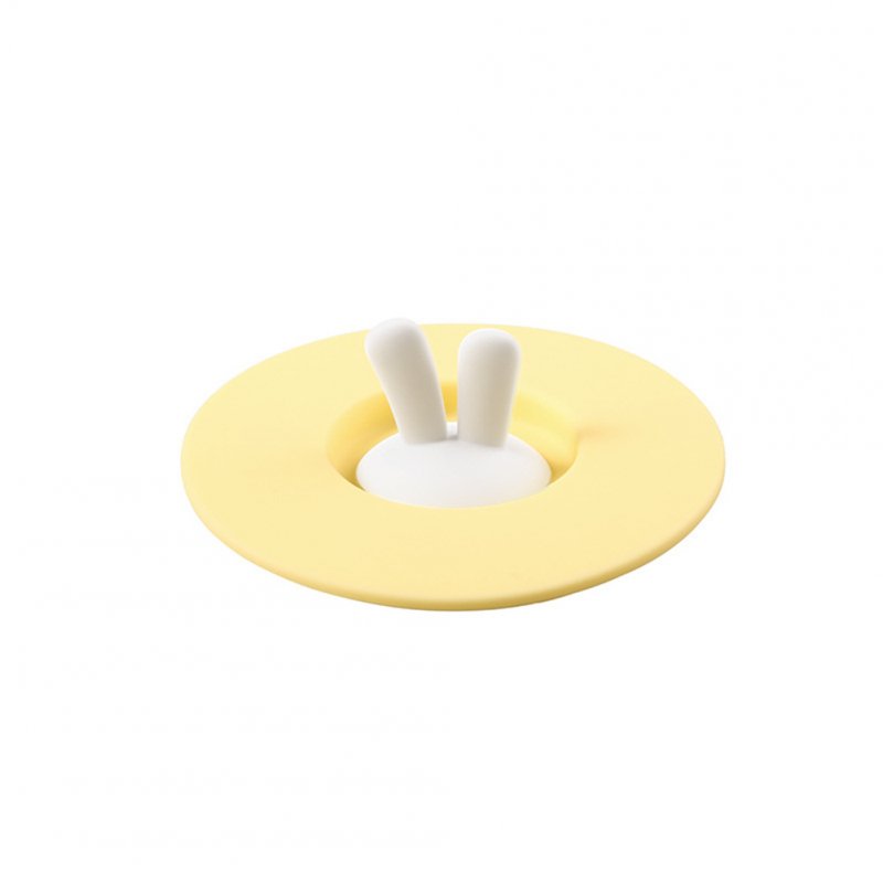 Cup  Lid Leak-proof Cartoon Rabbit Ears Shape Silicone Cup Seal Tableware Accessories 