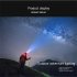 T6 5led Headlamp Usb Fast Charging Waterproof Fishing Light Outdoor with  USB cable and 2 batteries