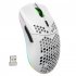 T66 2 4G Wireless Mouse Ergonomic High Precision Mice Portable Honeycomb  Mouse 3600 DPI RGB Lighting Rechargeable Mice White